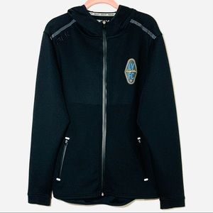 OFFICIAL NWOT Size S BLK Kinetic Las Vegas Lights FC Black Funnel Neck Hoodie